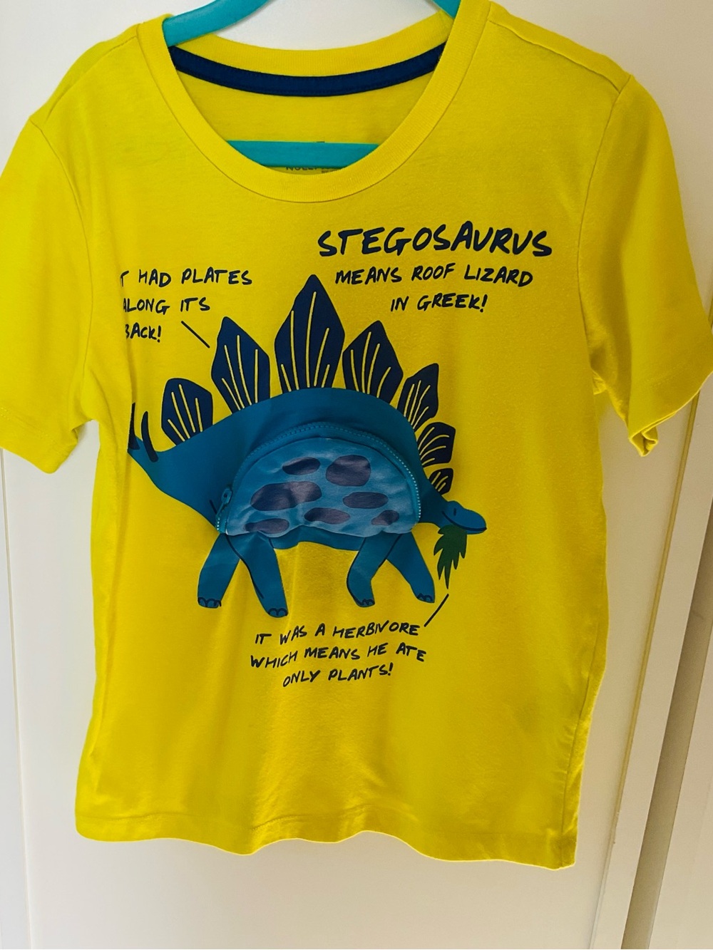 Kids' Short Sleeve Crewneck T-Shirt in Bright Yellow